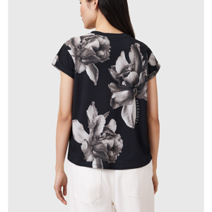 AllSaints Anna Floral Print Short Sleeve T-Shirt
